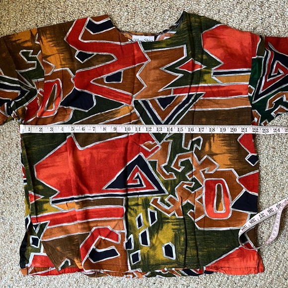 VINTAGE BLUE SKIES of FLORIDA Aztec Print XL Shirt - Picture 8 of 15